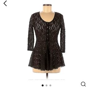 Free People Size Medium Black